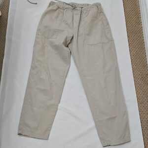 Velvet by Graham & Spencer Beige Drawstring Chinos‎ S
